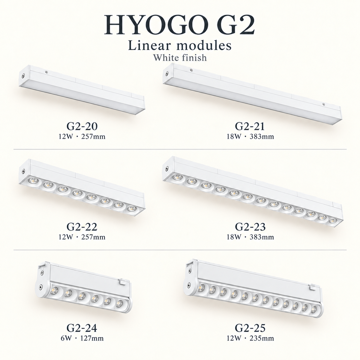 HYOGO G2 Magnetic track light Super slim