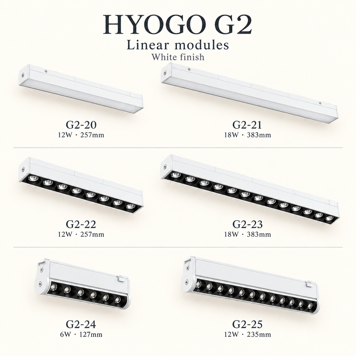 HYOGO G2 Magnetic track light Super slim