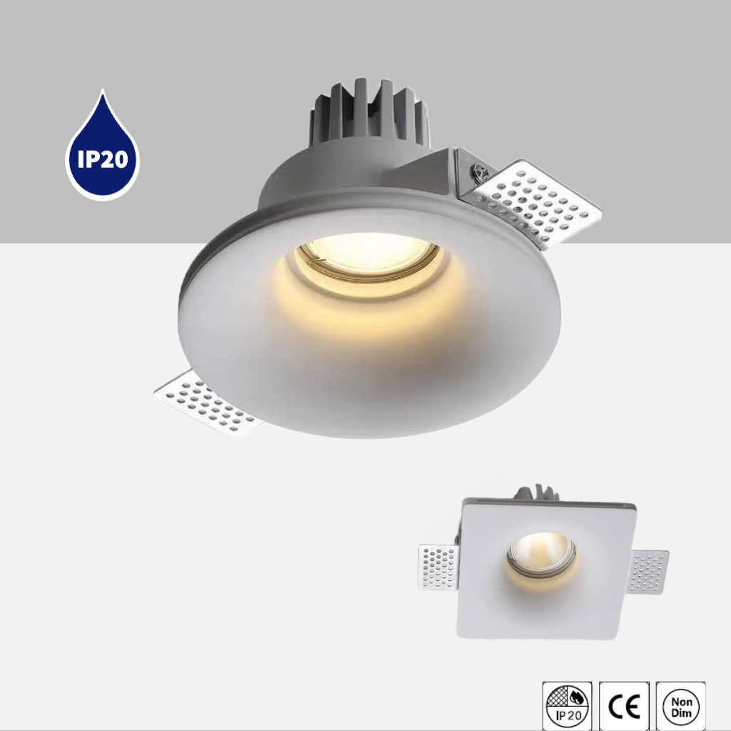 Plastered type seamless downlight